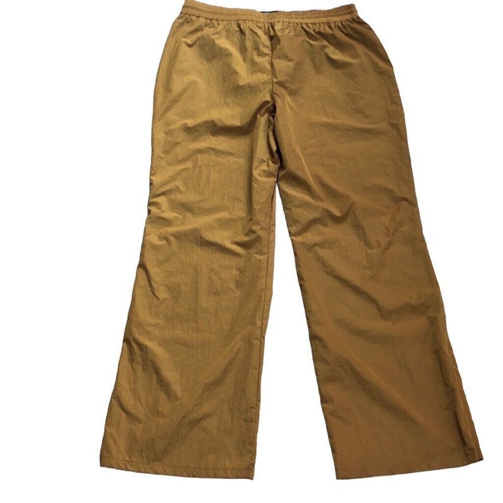 Good American Bronze Brown Essential Wide Leg Track Pants Women’s Sz 4 (XL) NEW - Picture 3 of 8